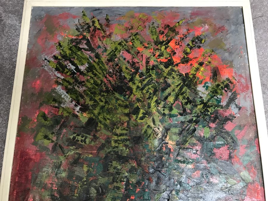 Original Abstract Oil Painting Signed By Artist [Photo 3]