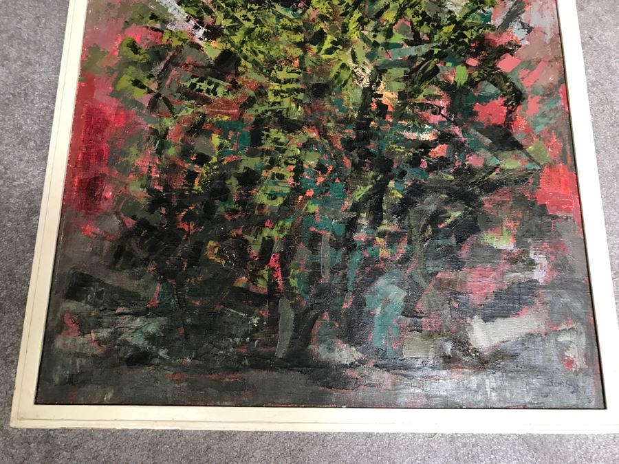 Original Abstract Oil Painting Signed By Artist [Photo 4]