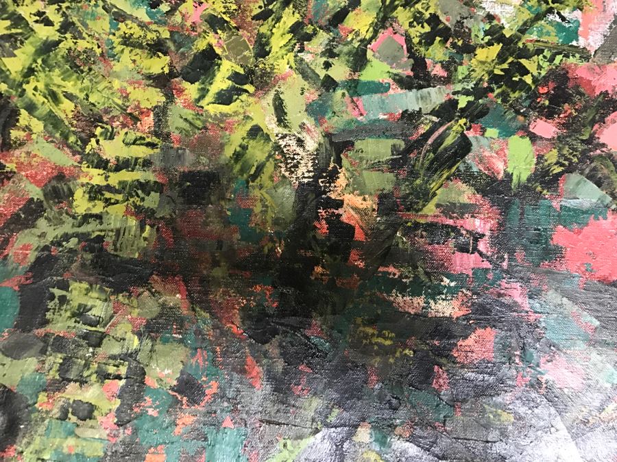 Original Abstract Oil Painting Signed By Artist [Photo 5]