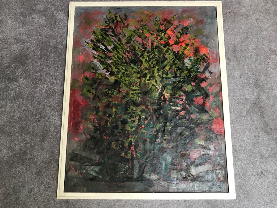 Original Abstract Oil Painting Signed By Artist [Photo 1]