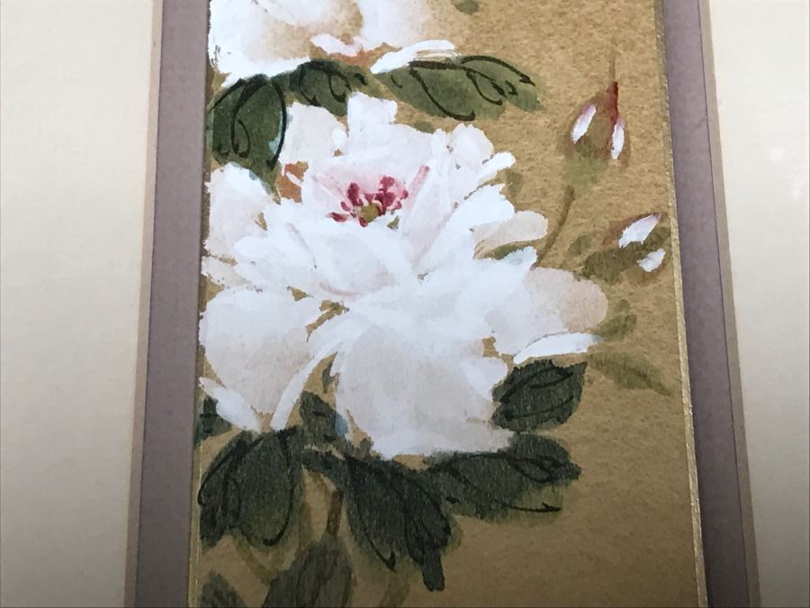 Set Of (3) Original Chinese Paintings By Lucy Wang Each Painting Is 7' X 19' [Photo 19]