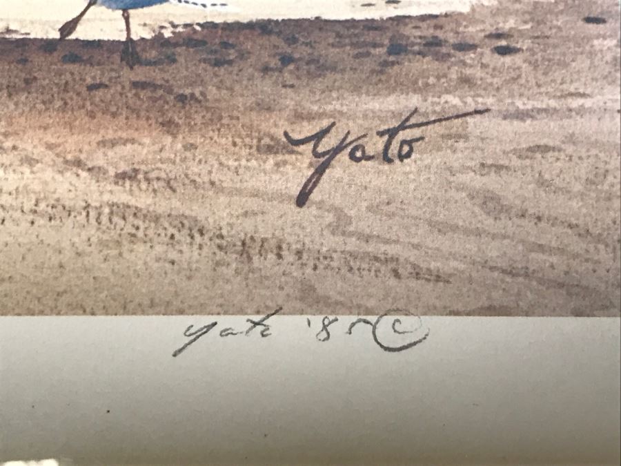 Pair Of Artist Signed Prints By John Yato Titled 'Playful Panda' And 'Carefree Days Of Youth' Framed [Photo 13]