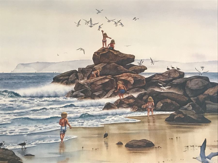 Pair Of Artist Signed Prints By John Yato Titled 'Playful Panda' And 'Carefree Days Of Youth' Framed [Photo 9]