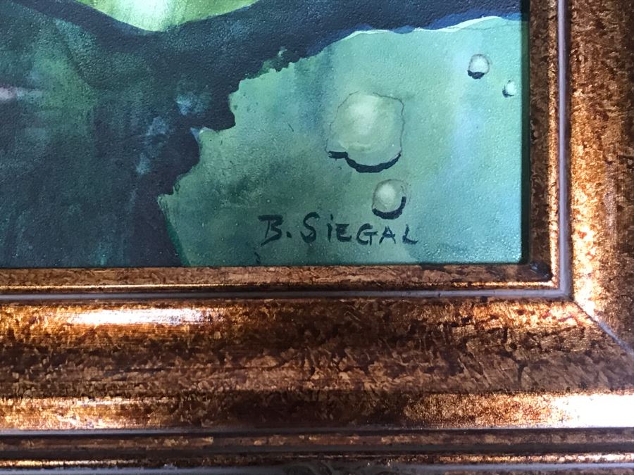 Pair Of Original Paintings Artist Signed By Barbara L Siegal And Framed [Photo 9]