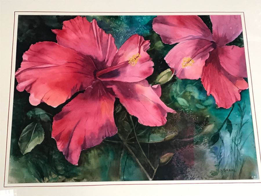 Pair Of Original Paintings Artist Signed By Barbara L Siegal And Framed [Photo 2]