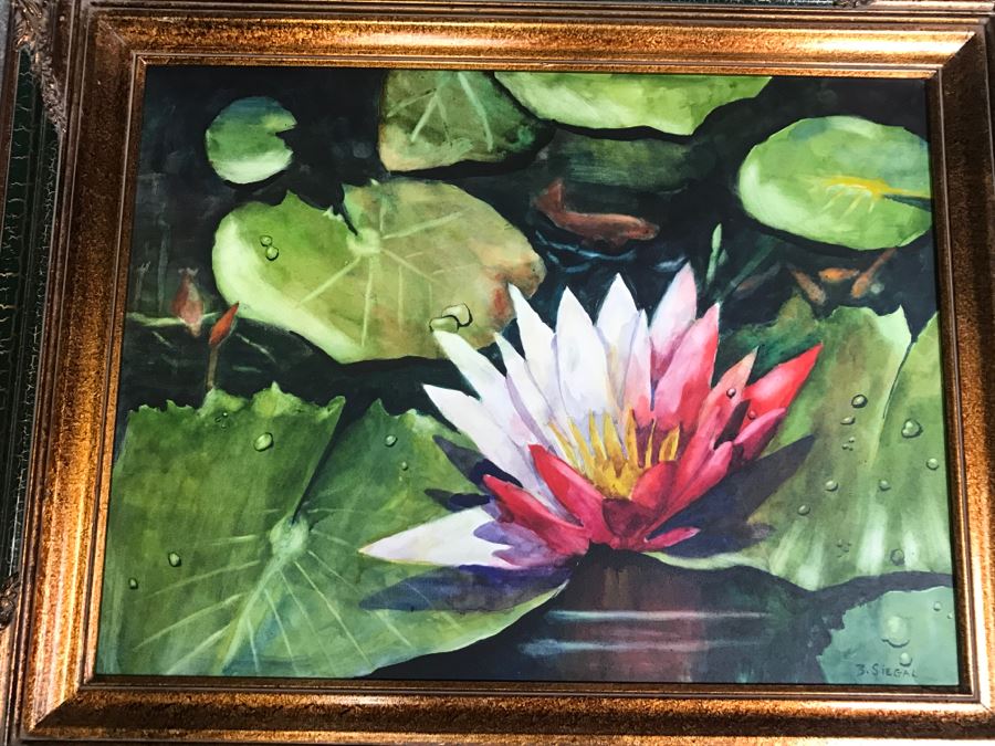 Pair Of Original Paintings Artist Signed By Barbara L Siegal And Framed [Photo 7]