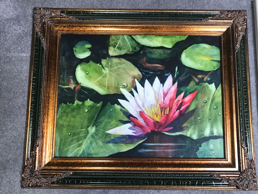 Pair Of Original Paintings Artist Signed By Barbara L Siegal And Framed [Photo 6]