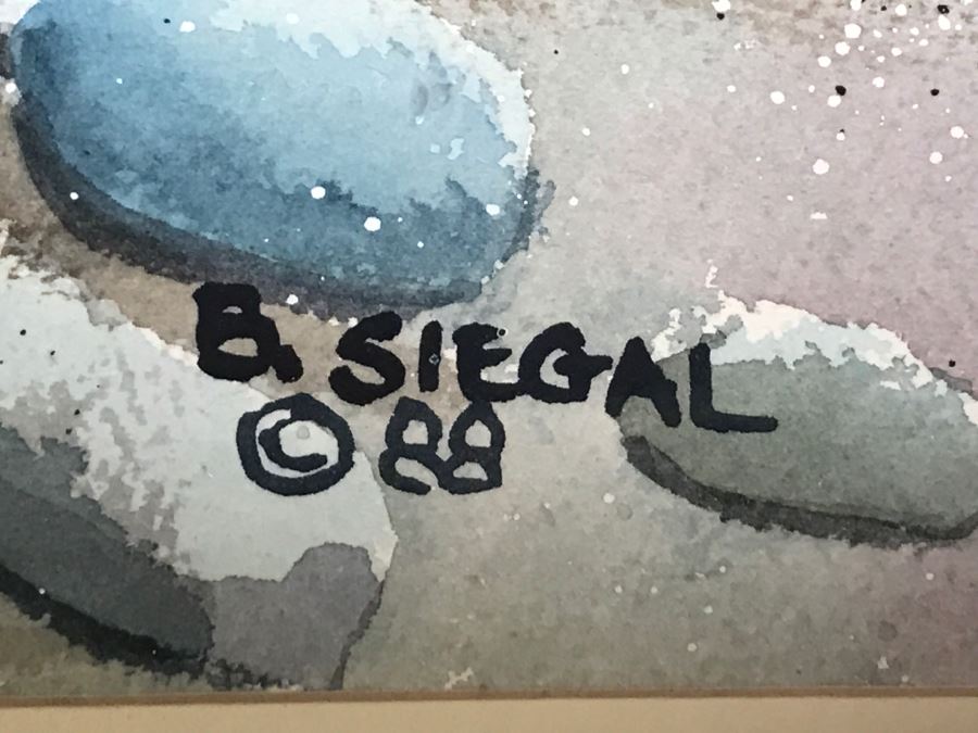 Pair Of Original Watercolors By Barbara L Siegal Framed [Photo 6]