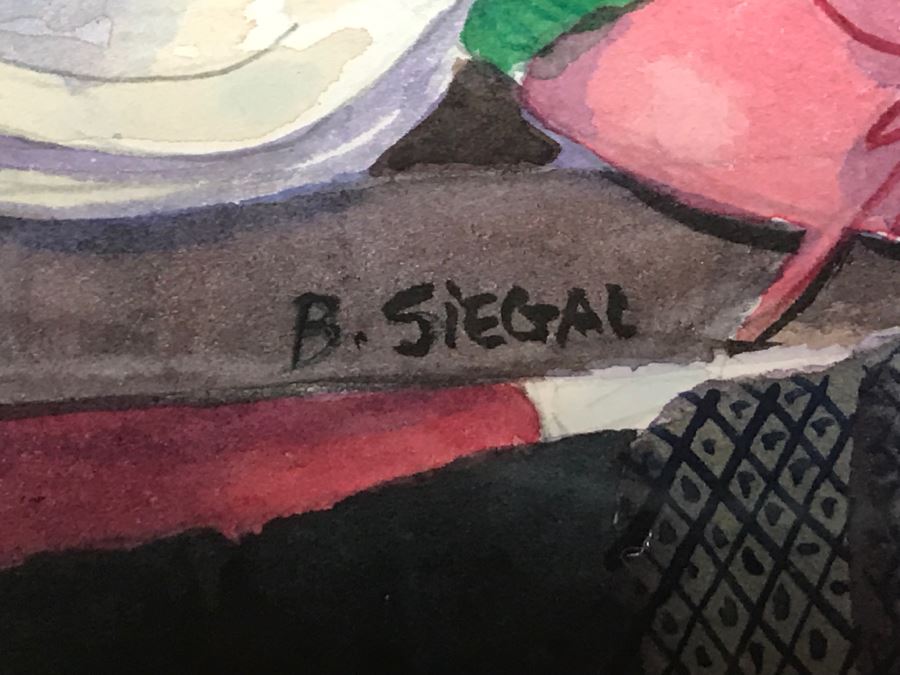 Pair Of Original Watercolors By Barbara L Siegal Framed [Photo 13]