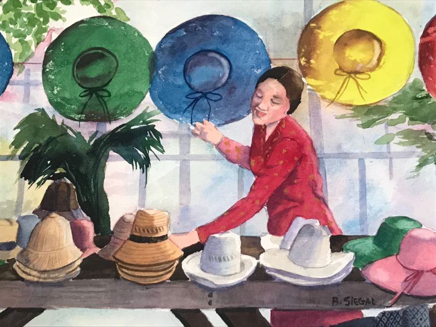 Pair Of Original Watercolors By Barbara L Siegal Framed [Photo 11]