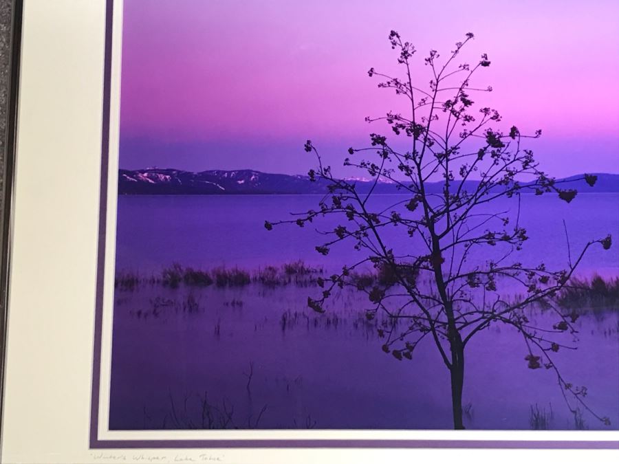 Artist Proof Framed Photograph By John T. Ravize Titled 'Winter's Whisper, Lake Tahoe' [Photo 3]