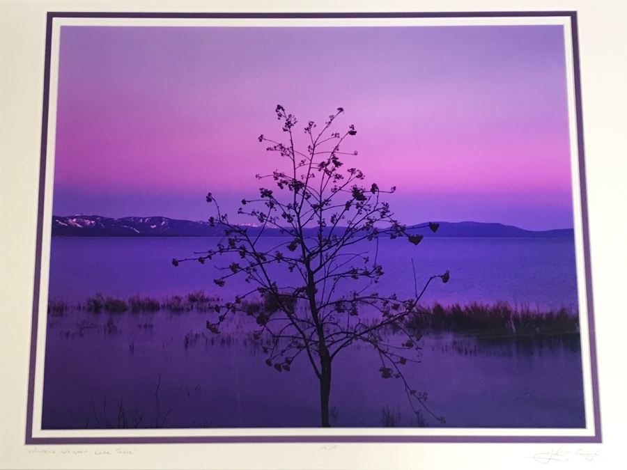 Artist Proof Framed Photograph By John T. Ravize Titled 'Winter's Whisper, Lake Tahoe' [Photo 2]