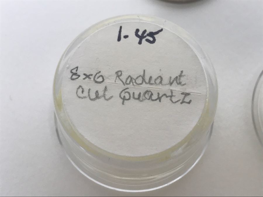 Sterling Silver Radiant Quartz Earrings And 8X6 Radiant Cut Quartz Gemstone [Photo 4]