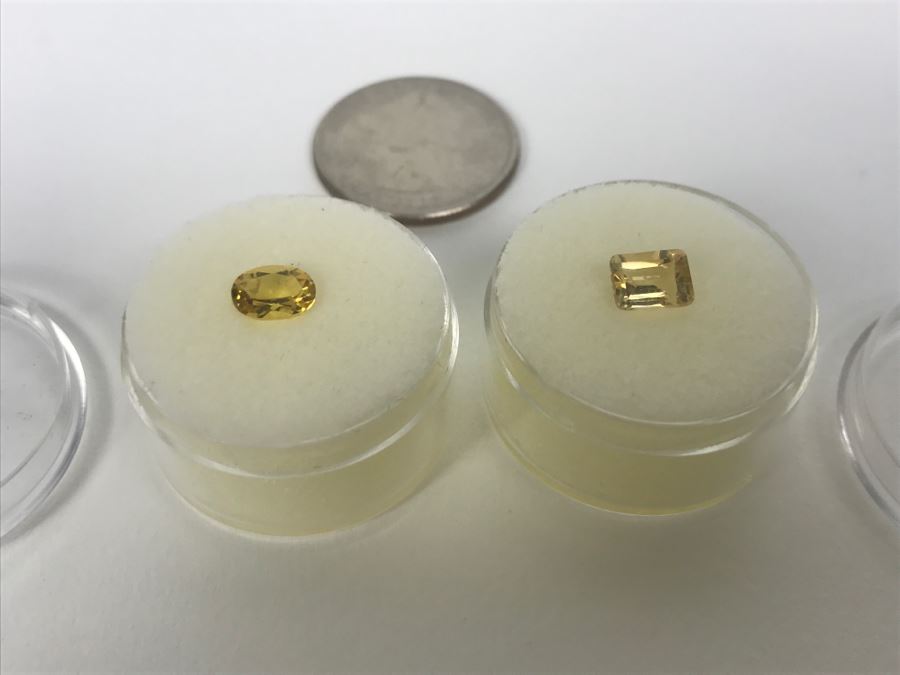 Pair Of Yellow Beryl Gemstones [Photo 4]