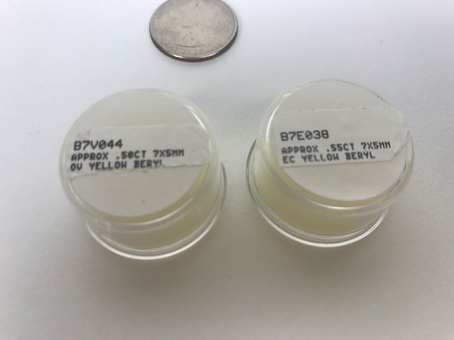 Pair Of Yellow Beryl Gemstones [Photo 6]