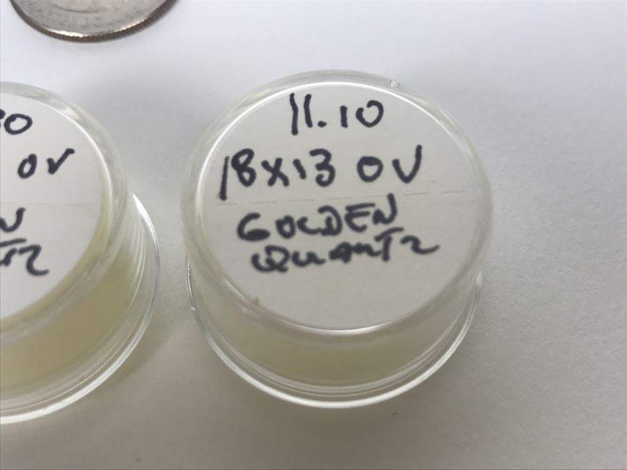 Pair Of Golden Quartz Gemstones [Photo 9]