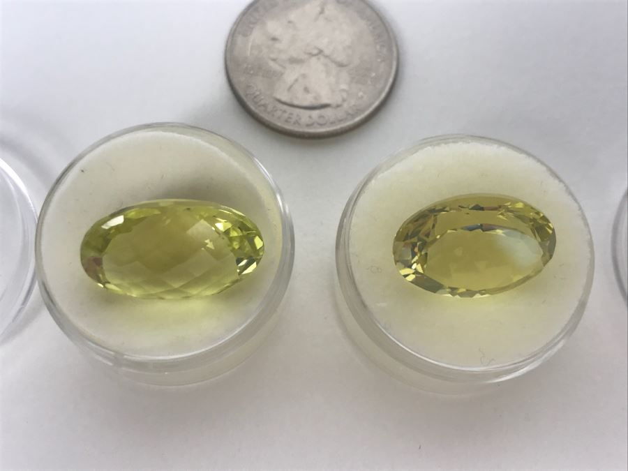 Pair Of Golden Quartz Gemstones [Photo 6]
