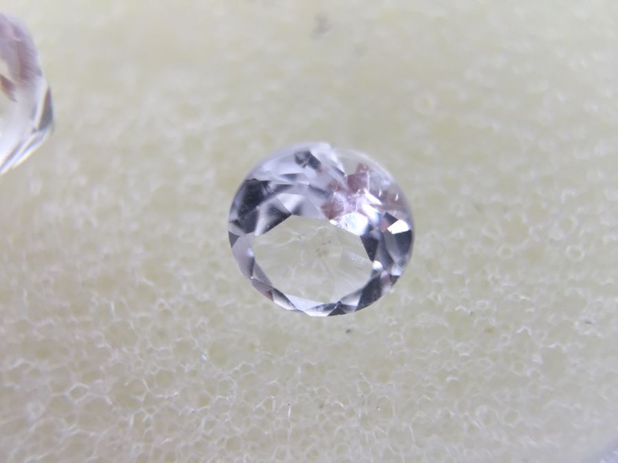 White Topaz Round Matching Pair 5MM [Photo 9]