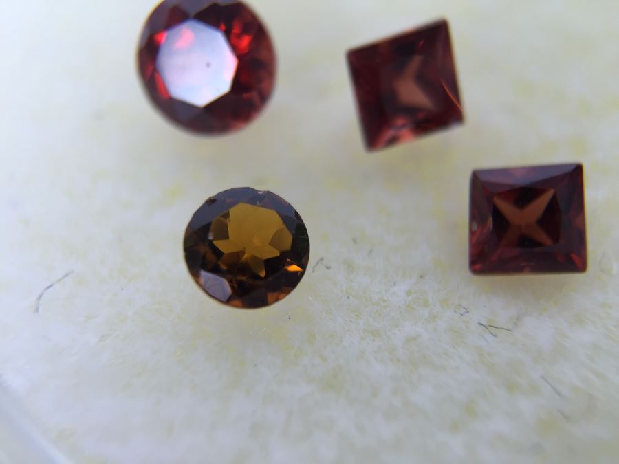 Assorted Garnets And Lab Created Parabella Gemstones [Photo 11]