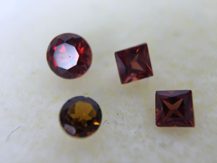 Assorted Garnets And Lab Created Parabella Gemstones [Photo 3]