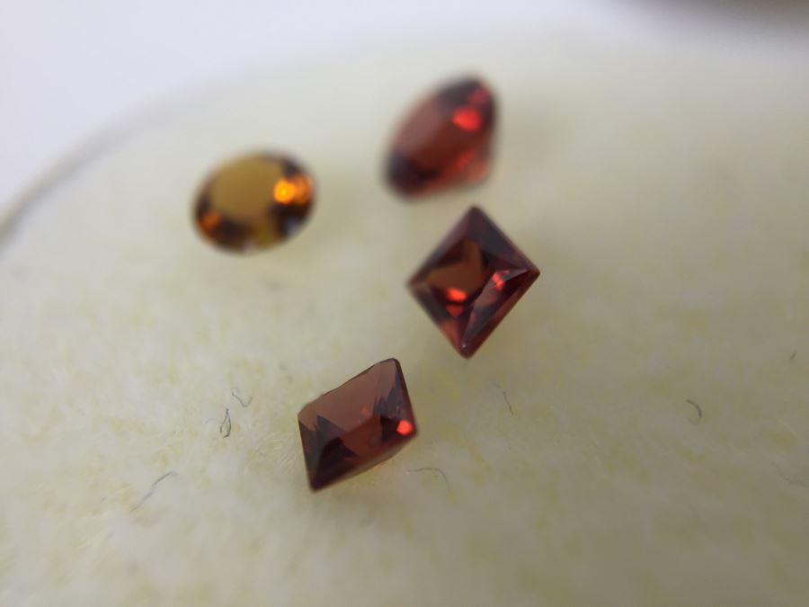 Assorted Garnets And Lab Created Parabella Gemstones [Photo 13]