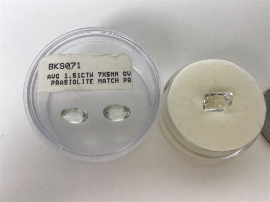 Oval Prasiolites And Radiant Cut Quartz Gemstones [Photo 6]