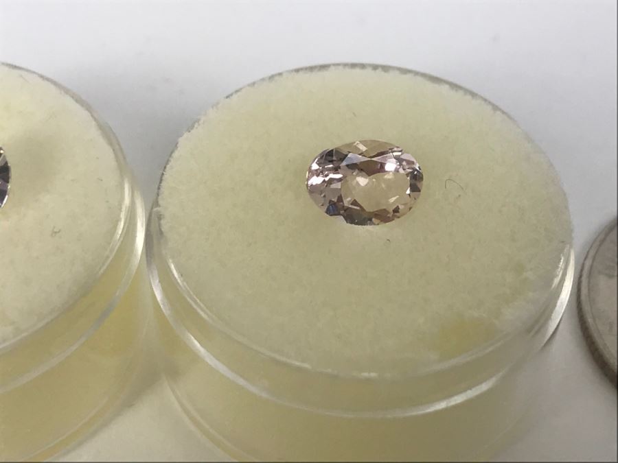 Tanzine, White Yags And Oval Pink Beryl Gemstones [Photo 9]