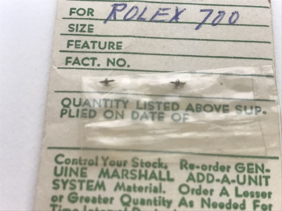 ROLEX Watch Parts Staffs And Stems  [Photo 5]