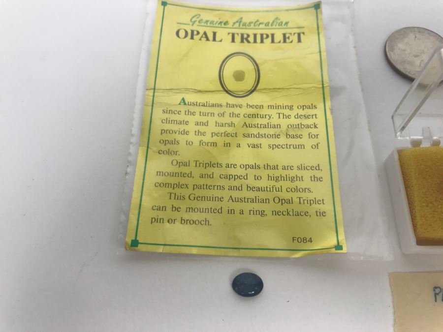 Gemstone Lot With Australian Opal Triplet, Peridont And Austrian Diamelle [Photo 3]