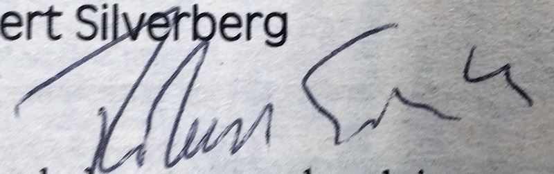 Amazing Stories - Multiple Signatures: Nov 1987 - Signed by Frederik Pohl; July 1990 - Signed by Robert Silverberg, M. Shayne Bell & David Brin; Sept 1990 - Signed by Robert Silverberg & Susan Shwartz [Photo 8]