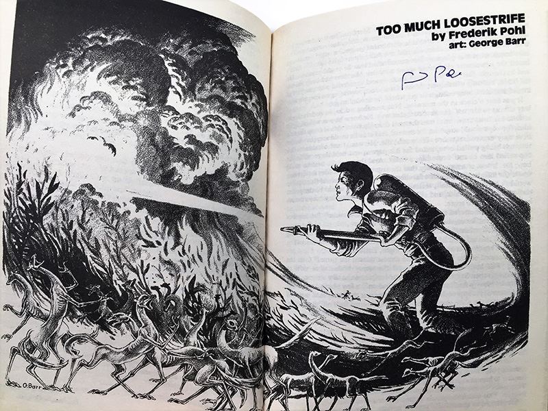 Amazing Stories - Multiple Signatures: Nov 1987 - Signed by Frederik Pohl; July 1990 - Signed by Robert Silverberg, M. Shayne Bell & David Brin; Sept 1990 - Signed by Robert Silverberg & Susan Shwartz [Photo 20]