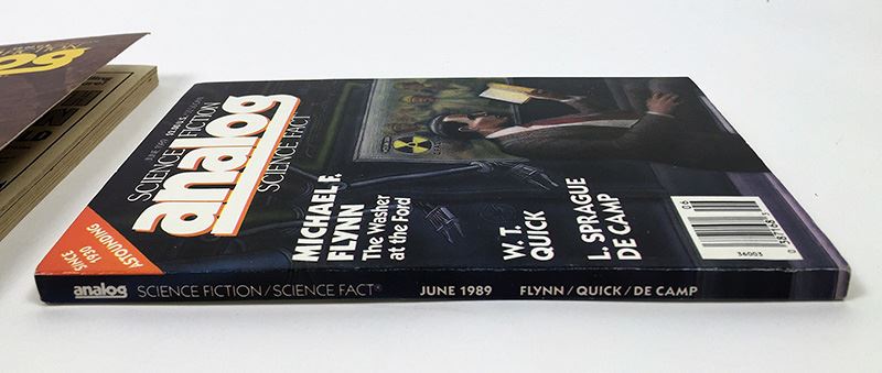 Analog Science Fiction and Fact Magazine - Multiple Signatures: G. Harry Stine, Harry Turtledove, Stanley Schmidt, Michael F. Flynn & Roger MacBride Allen [Photo 18]