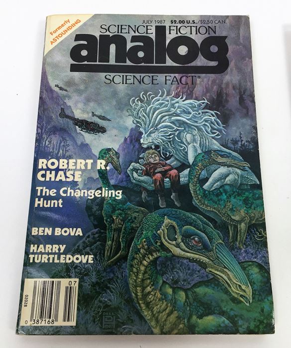 Analog Science Fiction and Fact Magazine - Multiple Signatures: G. Harry Stine, Harry Turtledove, Stanley Schmidt, Michael F. Flynn & Roger MacBride Allen [Photo 2]