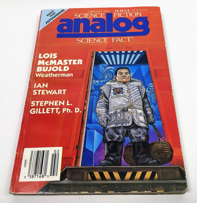 Analog Science Fiction and Fact Magazine - Multiple Signatures: G. Harry Stine, Harry Turtledove, Stanley Schmidt, Michael F. Flynn & Roger MacBride Allen [Photo 5]