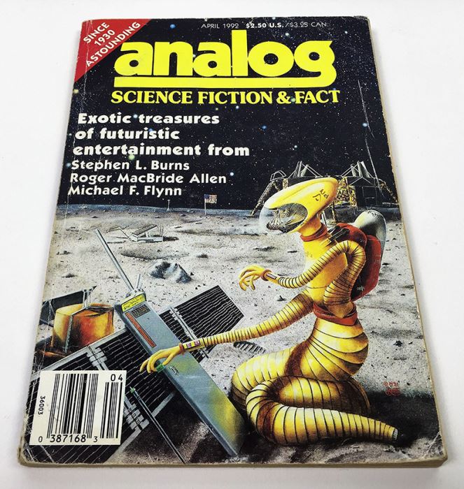 Analog Science Fiction and Fact Magazine - Multiple Signatures: G. Harry Stine, Harry Turtledove, Stanley Schmidt, Michael F. Flynn & Roger MacBride Allen [Photo 6]