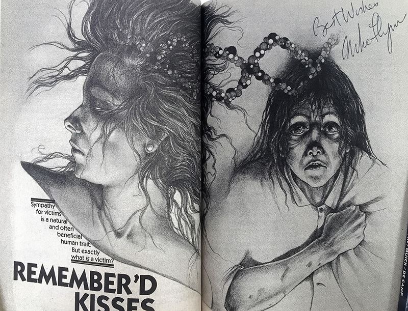 Analog Science Fiction and Fact Magazine - Multiple Signatures: G. Harry Stine, Harry Turtledove, Stanley Schmidt, Michael F. Flynn & Roger MacBride Allen [Photo 16]