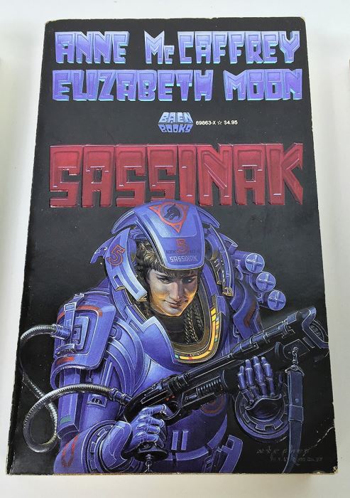 Anne McCaffrey Collection: Crisis on Doona, Sassinak, Generation Warriors, Dragonharper & Dragonfire (Pern/Crossroads Adventure) - Signed by Anne McCaffrey, Jody Lynn Nye & Elizabeth Moon [Photo 3]
