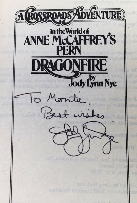 Anne McCaffrey Collection: Crisis on Doona, Sassinak, Generation Warriors, Dragonharper & Dragonfire (Pern/Crossroads Adventure) - Signed by Anne McCaffrey, Jody Lynn Nye & Elizabeth Moon [Photo 34]