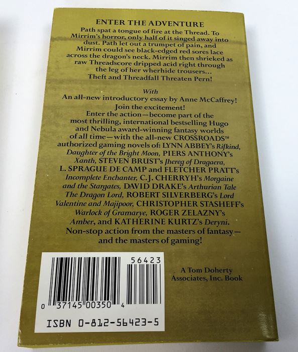 Anne McCaffrey Collection: Crisis on Doona, Sassinak, Generation Warriors, Dragonharper & Dragonfire (Pern/Crossroads Adventure) - Signed by Anne McCaffrey, Jody Lynn Nye & Elizabeth Moon [Photo 33]
