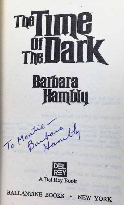 Barbara Hambly Collection: Dragonsbane, Time of the Dark, etc. - Signed by Barbara Hambly [Photo 30]