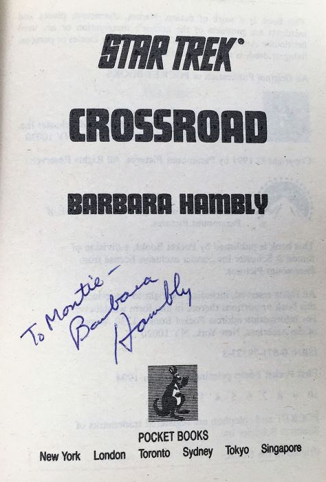Barbara Hambly Collection: Star Trek & Beauty and the Beast - Signed by Barbara Hambly [Photo 9]