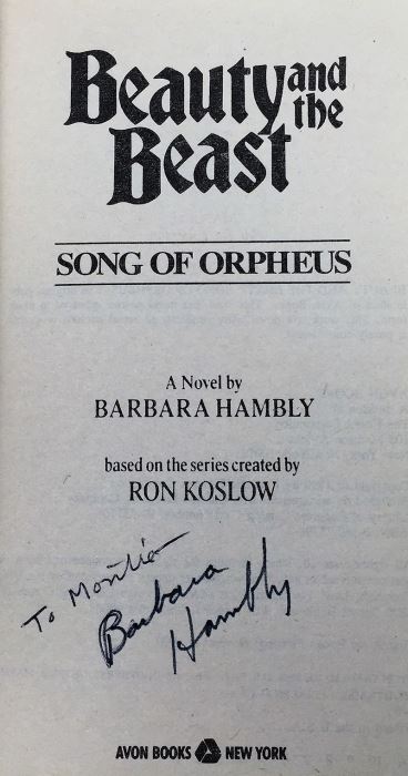 Barbara Hambly Collection: Star Trek & Beauty and the Beast - Signed by Barbara Hambly [Photo 24]