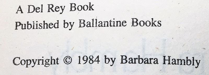 Barbara Hambly Collection: Sun Cross, Witches of Wenshar, etc. - Signed by Barbara Hambly [Photo 37]