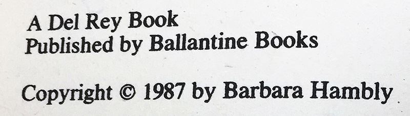 Barbara Hambly Collection: Sun Cross, Witches of Wenshar, etc. - Signed by Barbara Hambly [Photo 32]