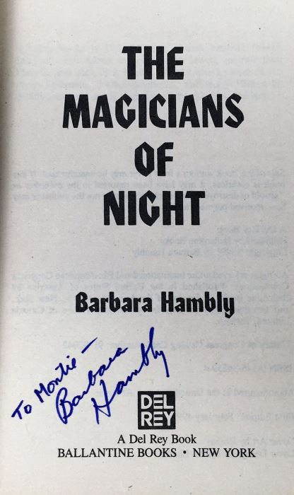 Barbara Hambly Collection: Sun Cross, Witches of Wenshar, etc. - Signed by Barbara Hambly [Photo 15]