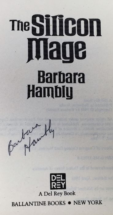 Barbara Hambly Collection: Sun Cross, Witches of Wenshar, etc. - Signed by Barbara Hambly [Photo 20]