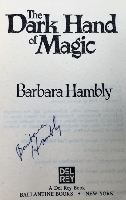 Barbara Hambly Collection: Sun Cross, Witches of Wenshar, etc. - Signed by Barbara Hambly [Photo 25]