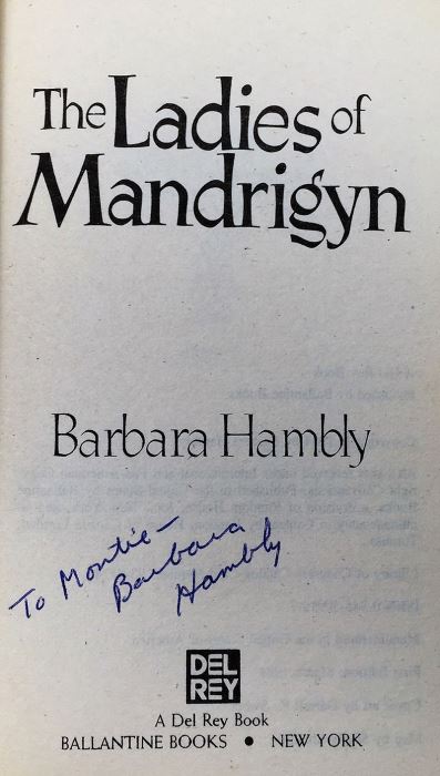 Barbara Hambly Collection: Sun Cross, Witches of Wenshar, etc. - Signed by Barbara Hambly [Photo 35]