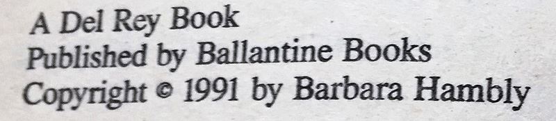 Barbara Hambly Collection: Sun Cross, Witches of Wenshar, etc. - Signed by Barbara Hambly [Photo 17]