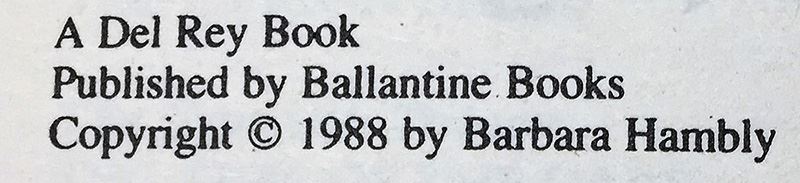 Barbara Hambly Collection: Sun Cross, Witches of Wenshar, etc. - Signed by Barbara Hambly [Photo 22]